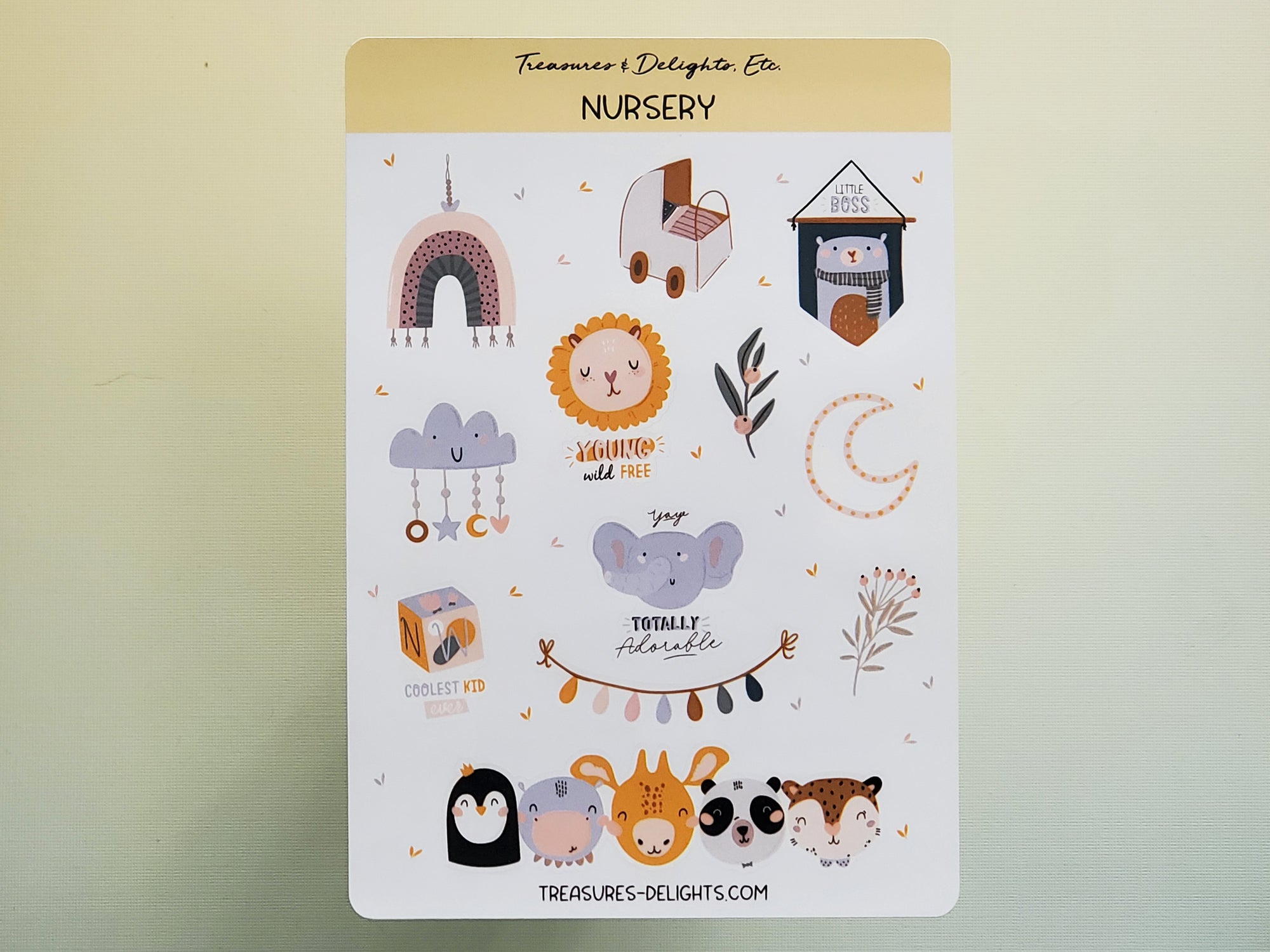 Nursery Sticker Sheet