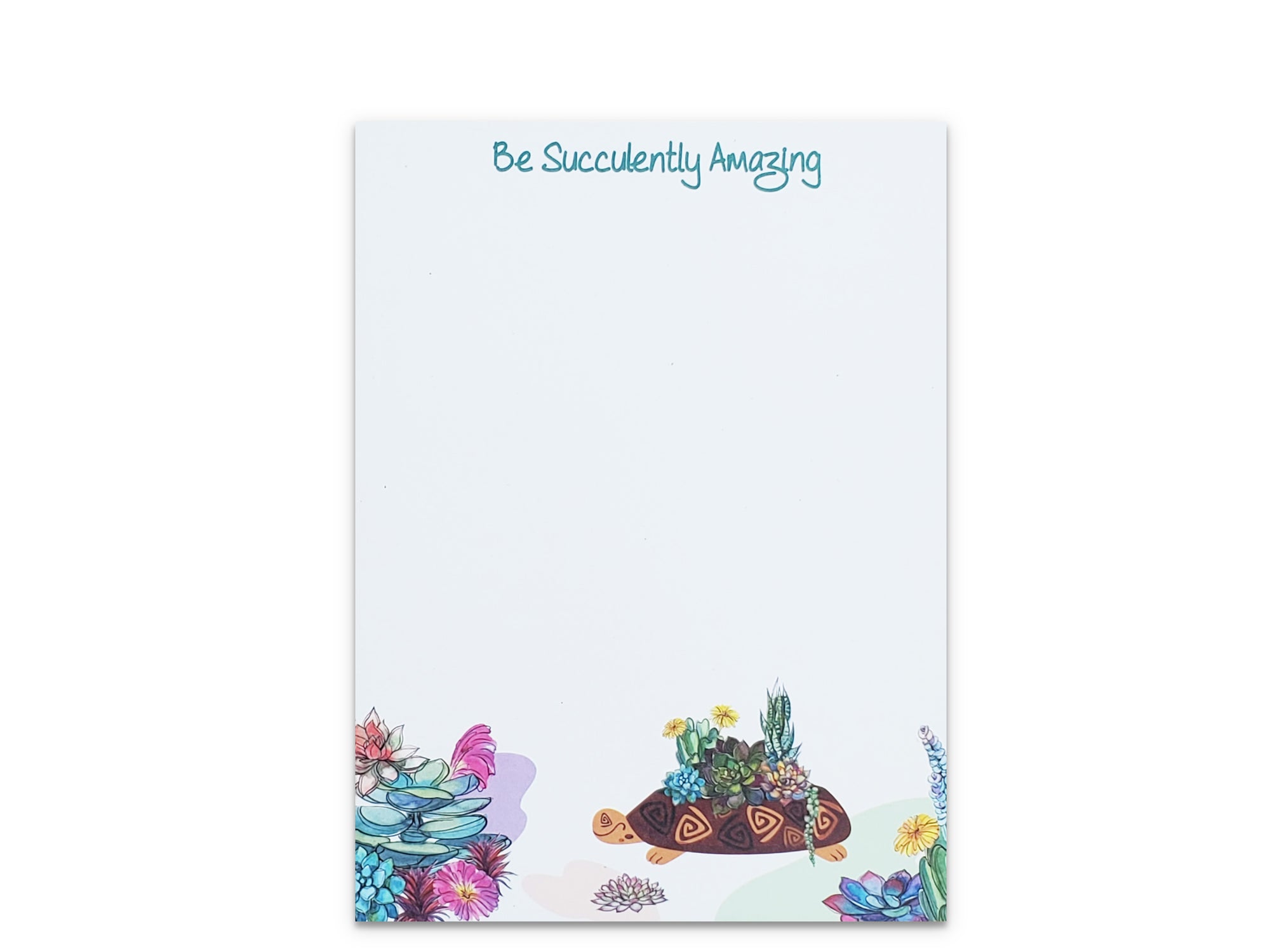 CLEARANCE - Be Succulently Amazing (TURTLE LOVER) Notepad