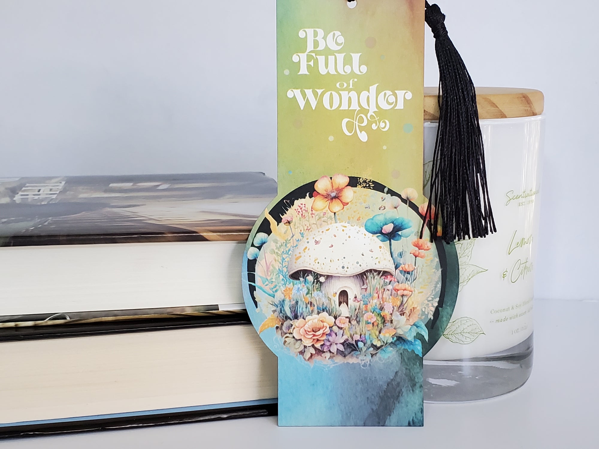 Mushroom Bookmark Book Tracker - Be Full of Wonder