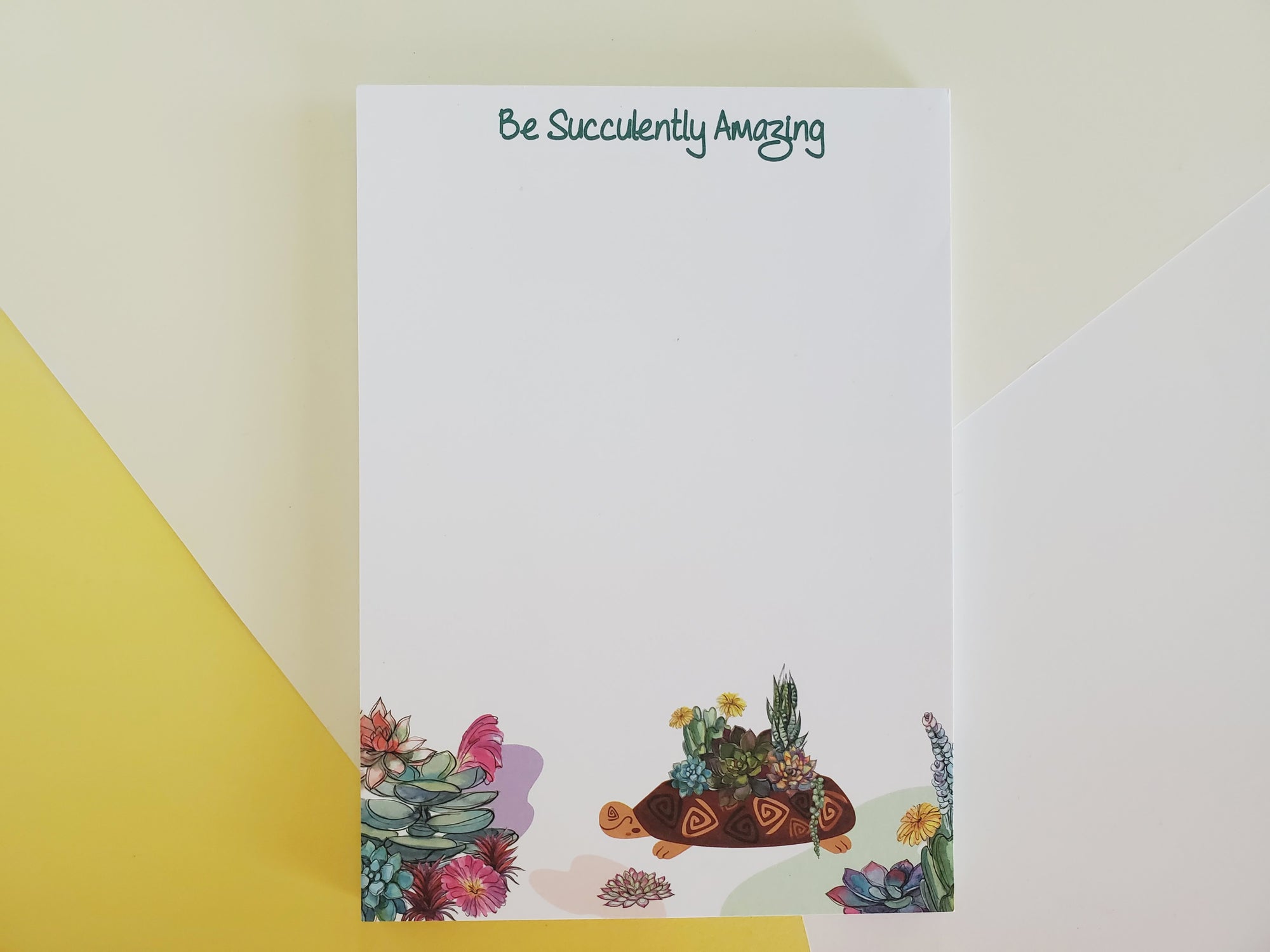 CLEARANCE - Be Succulently Amazing (TURTLE LOVER) Notepad