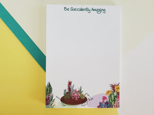 CLEARANCE - Be Succulently Amazing (DOG LOVER) Notepad