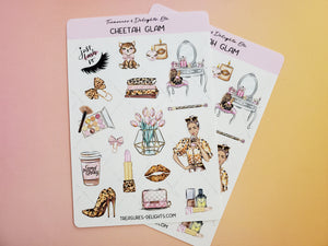 Cheetah Glam Sticker Sheet