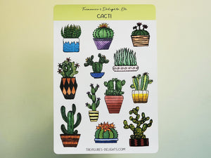 Cacti Sticker Sheet