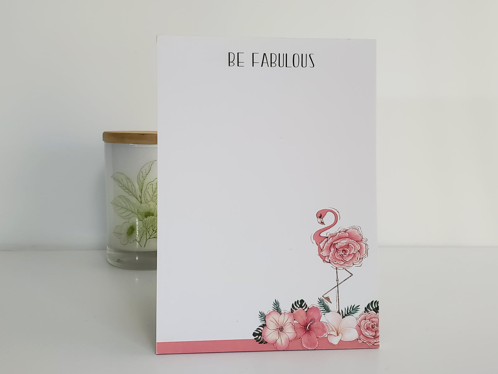 Name with Floral Border Personalized Notebook - Treasures & Delights, Etc.