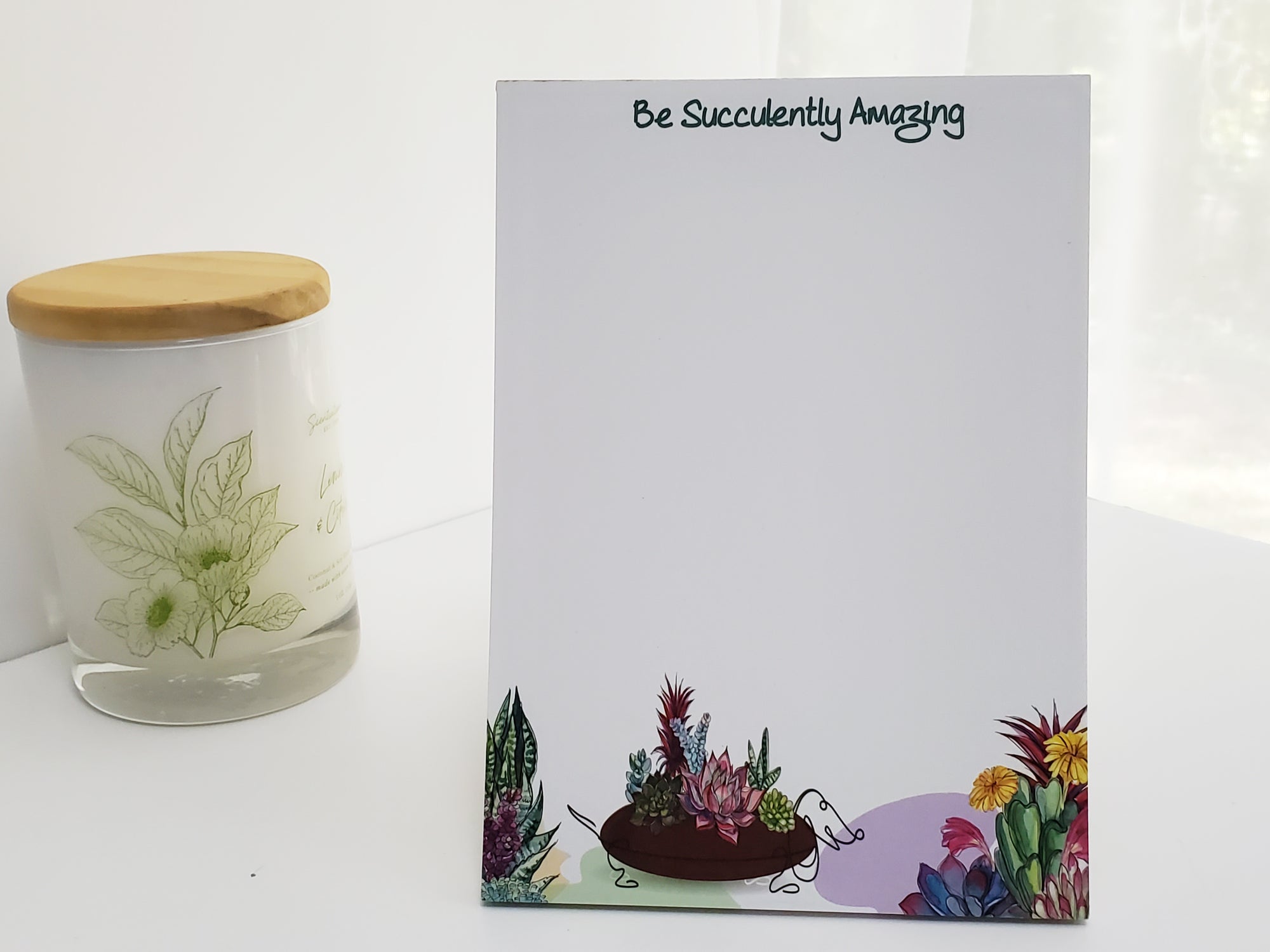 CLEARANCE - Be Succulently Amazing (DOG LOVER) Notepad