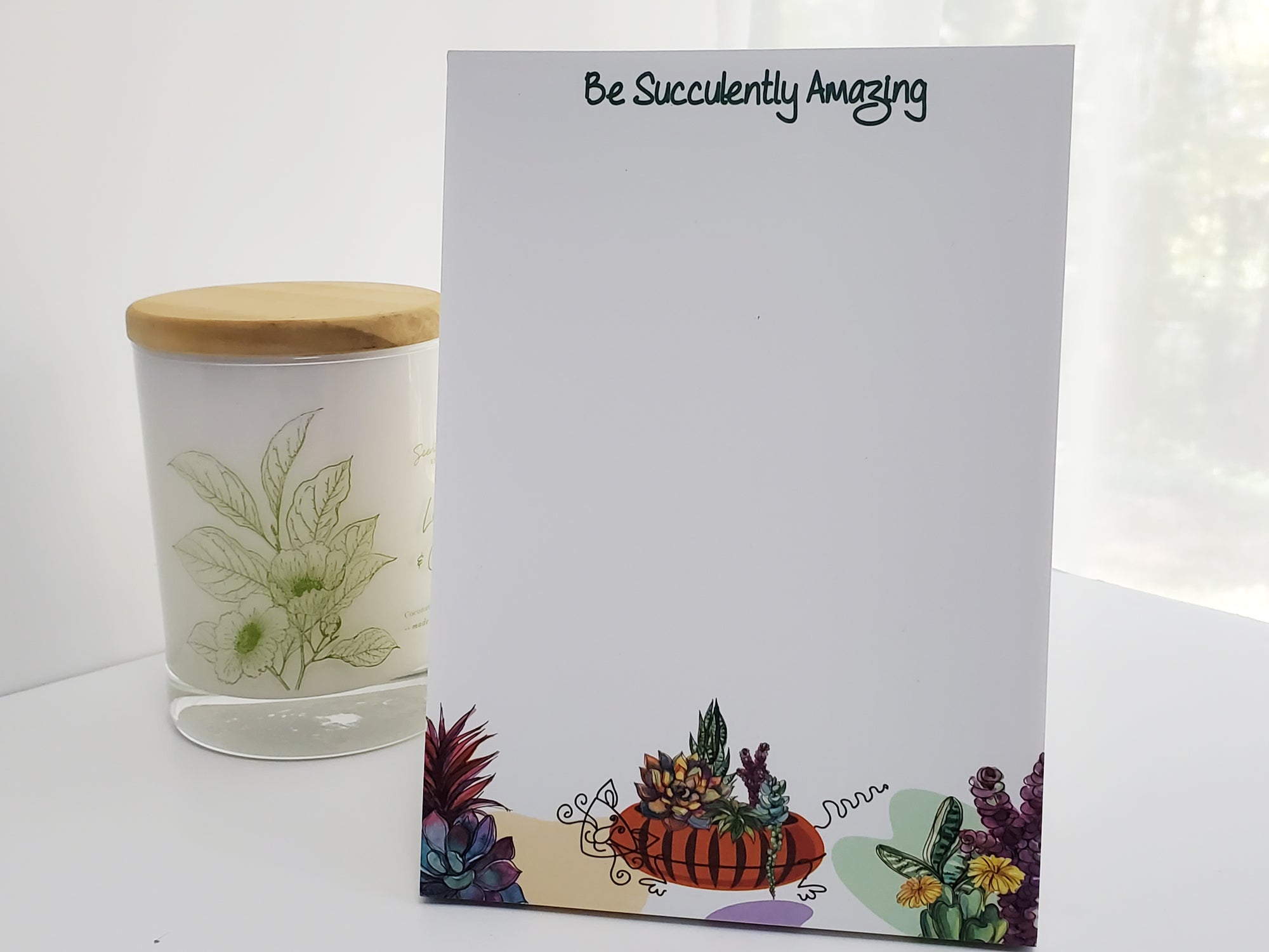 CLEARANCE - Be Succulently Amazing (CAT LOVER) Notepad