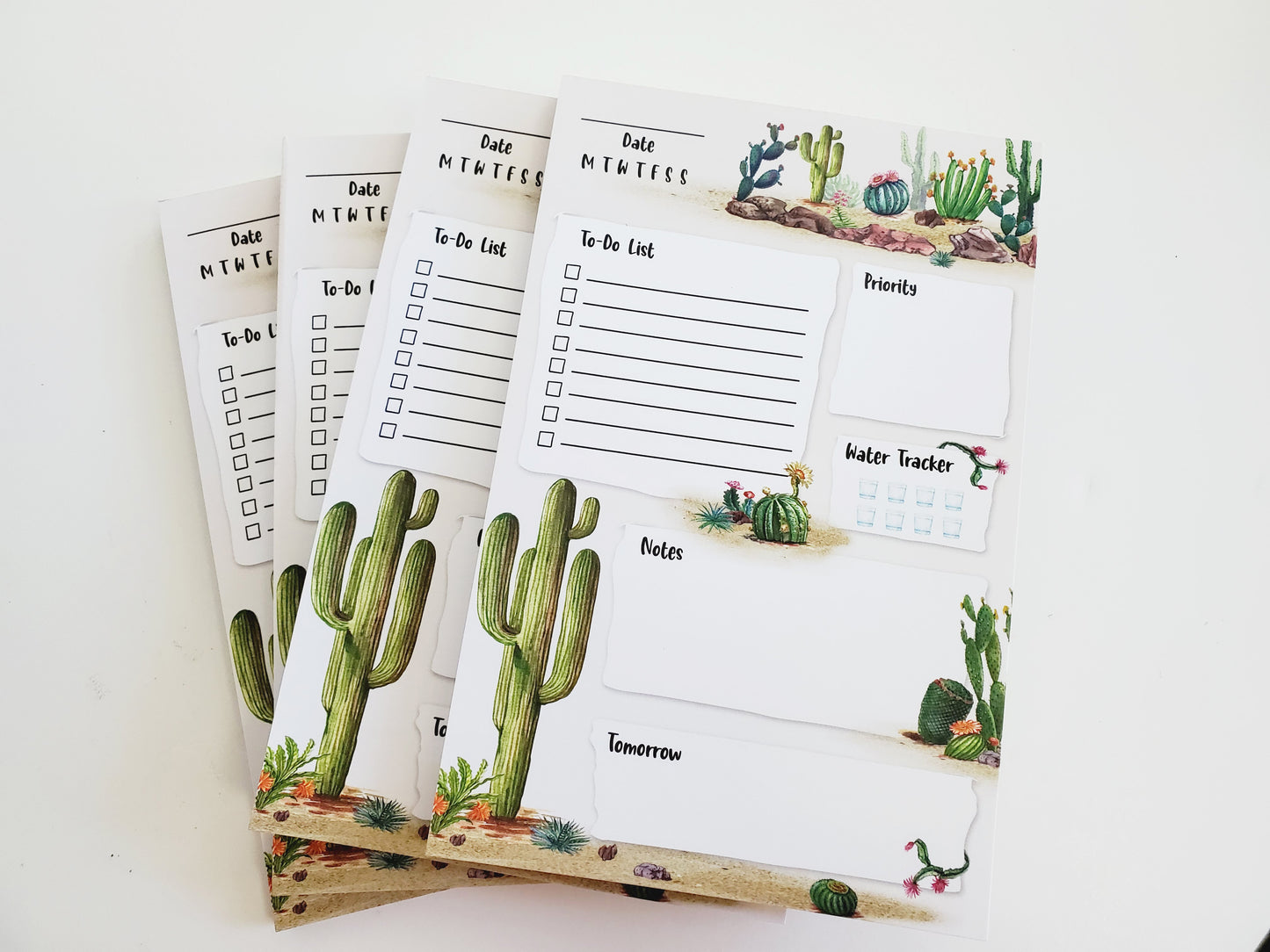 Cactus Daily Planner Notepad