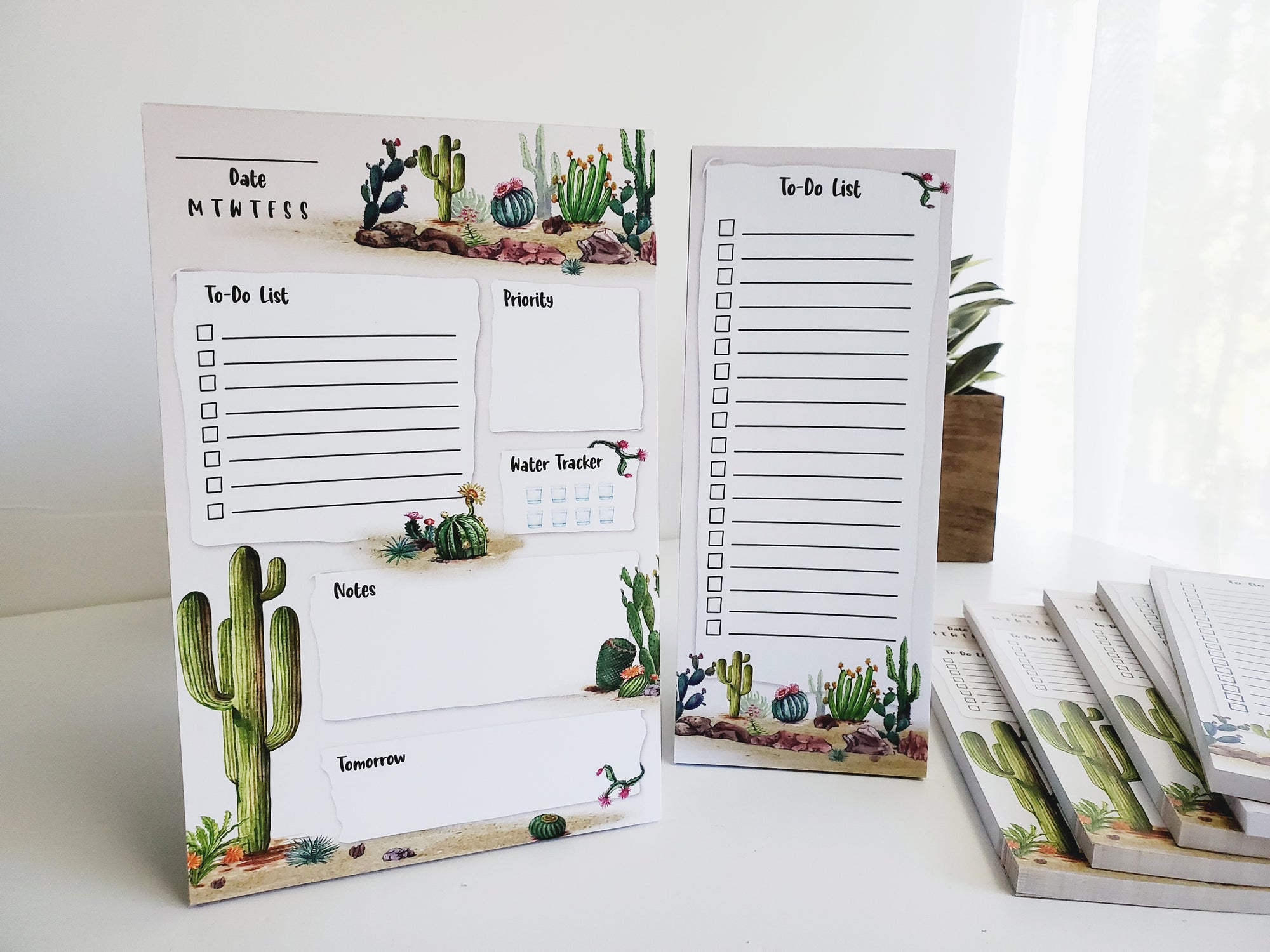 Cactus Daily Planner Notepad