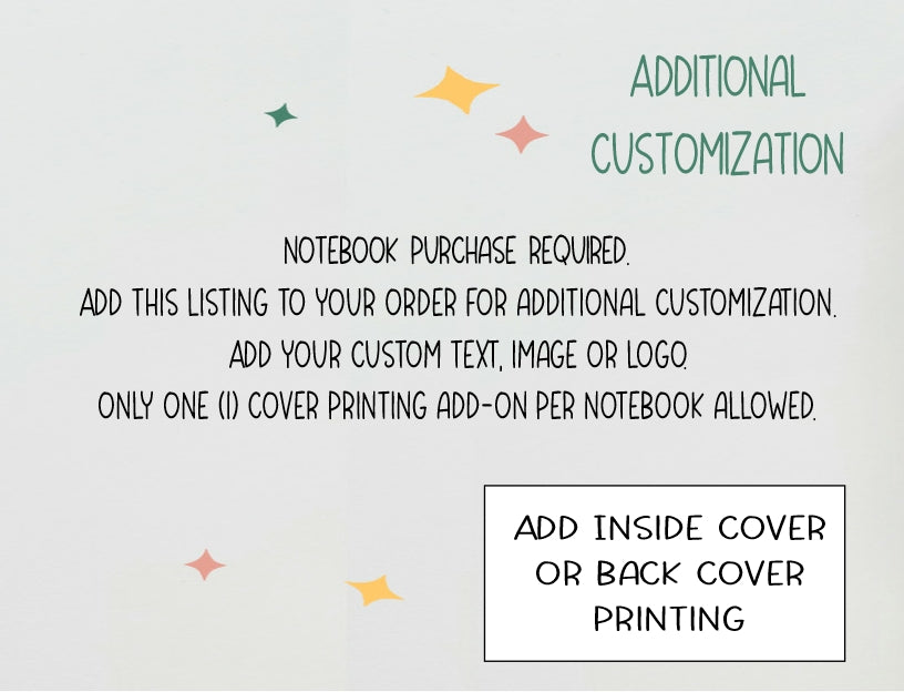 ADD-ON: Add Additional Cover Printing