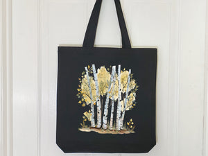 Birch Trees Canvas Tote Bag