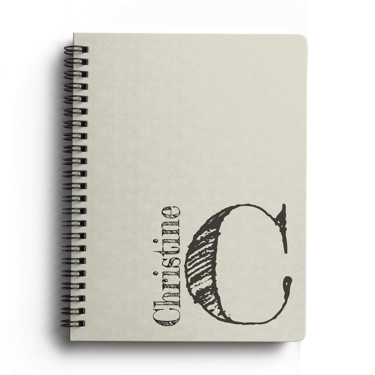 Monogram Softcover Spiral Notebook