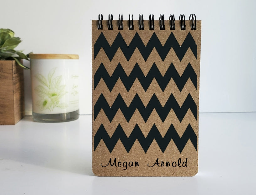 Chevron Spiral Memo Notepad