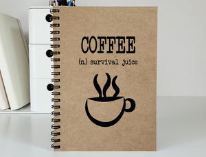Coffee - Survival Juice Notebook