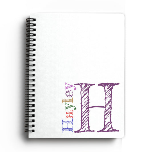 Monogram Softcover Spiral Notebook