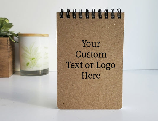 Custom Text Spiral Memo Pad