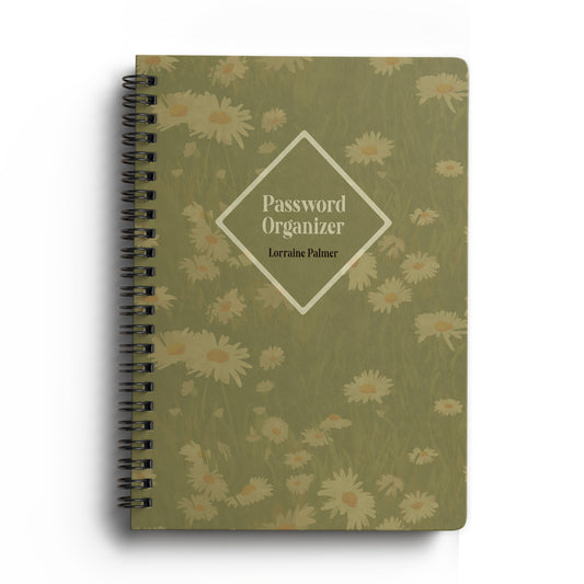 Floral Wildflowers Password Organizer