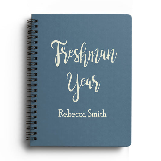 School Year Softcover Spiral Notebook