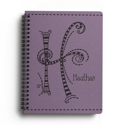 Monogram Softcover Spiral Notebook