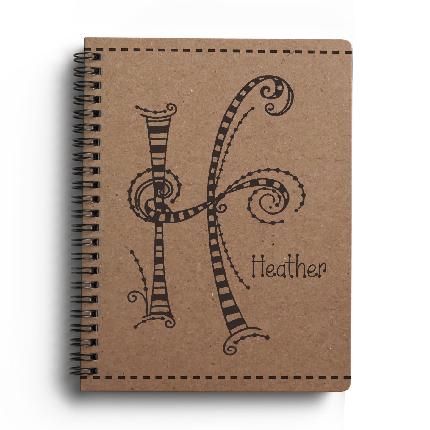 Monogram Softcover Spiral Notebook