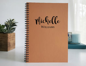 Name at the Top Personalized Notebook
