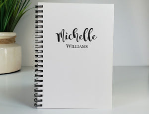 Name at the Top Personalized Notebook