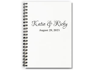 Names & Wedding Date Personalized Journal