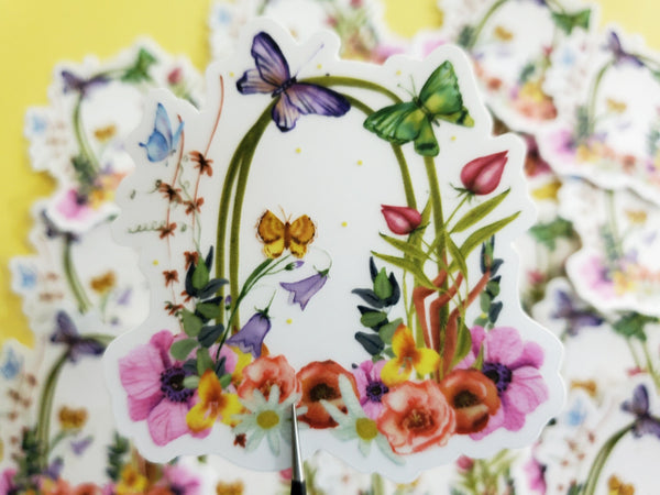 Butterfly Sticker — Wildflower Art Studio