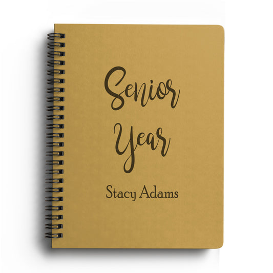 School Year Softcover Spiral Notebook