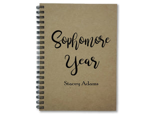 Sophomore Year Personalized Journal