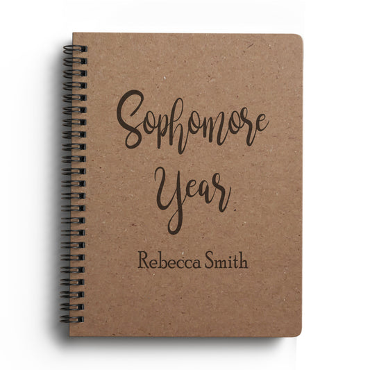 School Year Softcover Spiral Notebook