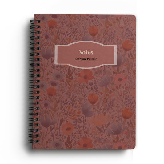 Floral Wildflowers Softcover Spiral Notebook