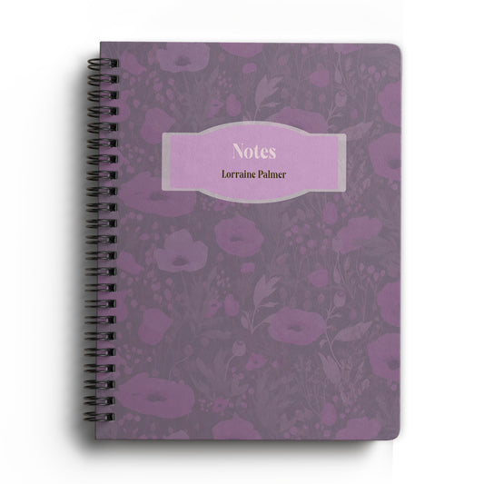 Floral Wildflowers Softcover Spiral Notebook