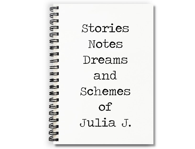 Stories Notes Dreams and Schemes Personalized Journal