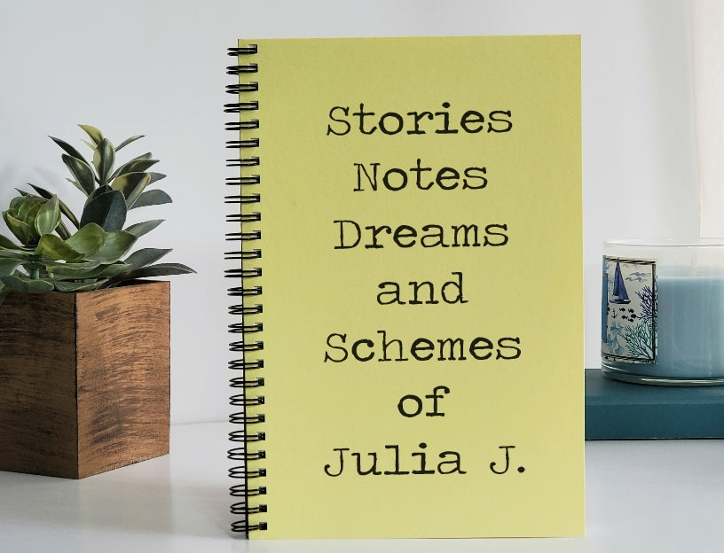 Stories Notes Dreams and Schemes Personalized Journal