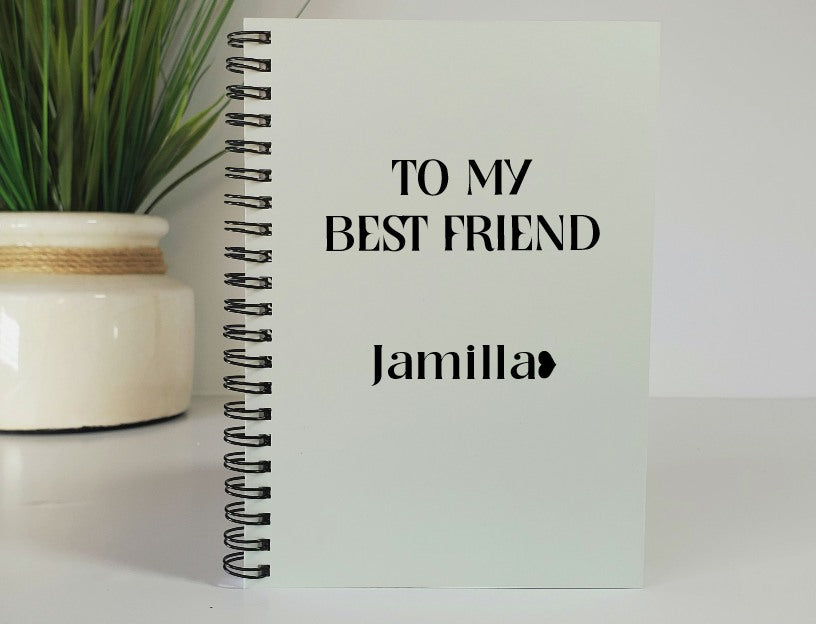 To My Best Friend Personalized Notebook