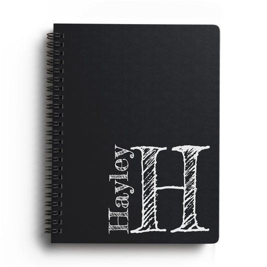 Monogram Softcover Spiral Notebook