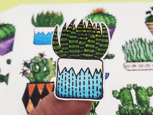 Cacti Sticker Sheet