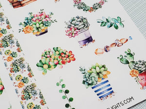 Succulents Sticker Sheet