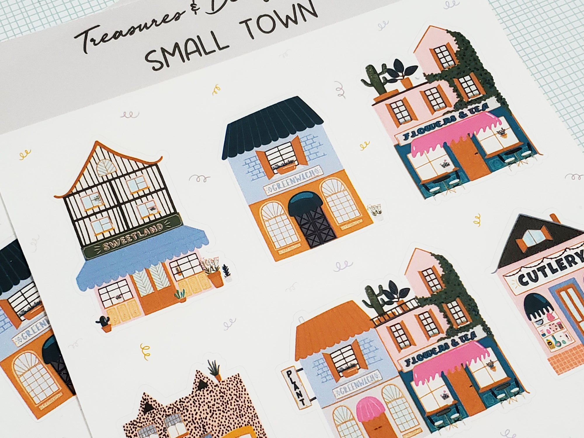 Small Town Sticker Sheet
