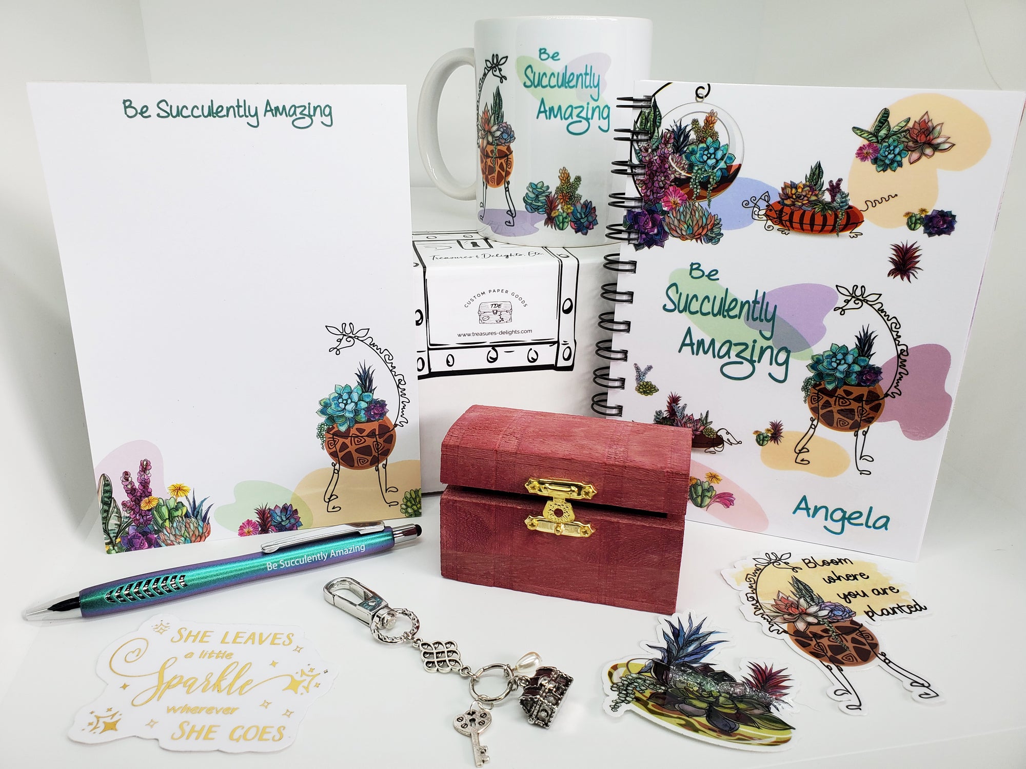 Be Succulently Amazing (GIRAFFE LOVER) Stationery Gift Set