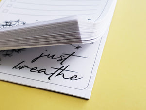 To Do List Notepad - Just Breathe
