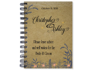 Summer Love Personalized Bridal Shower Advice Notebook