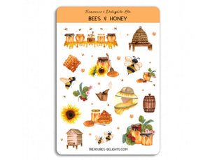 Bees & Honey Sticker Sheet