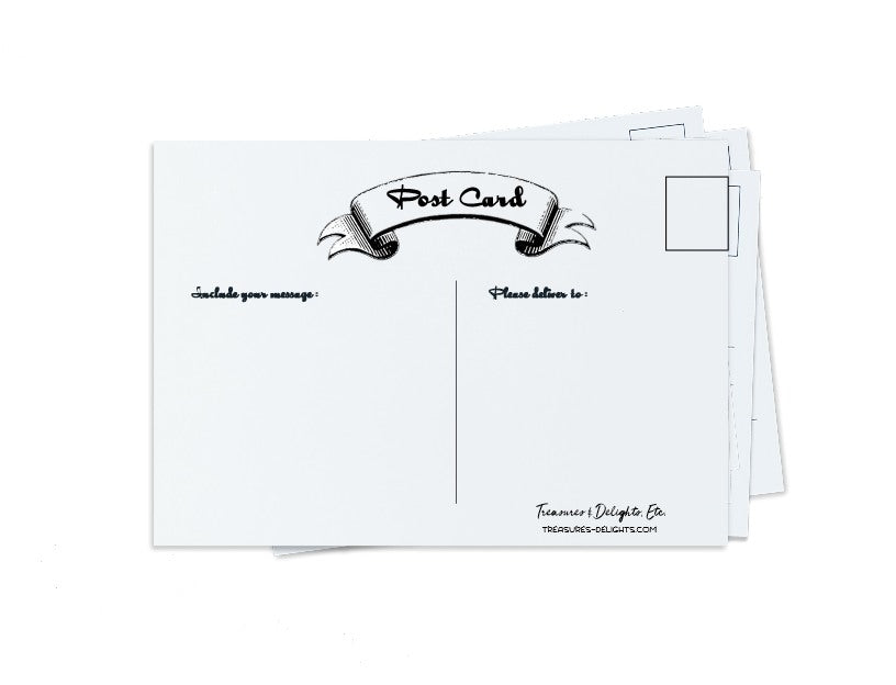 Blank Postcards Set: Style 5 - Treasures & Delights, Etc.