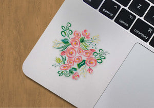 CLEAR Floral Bouquet II Sticker