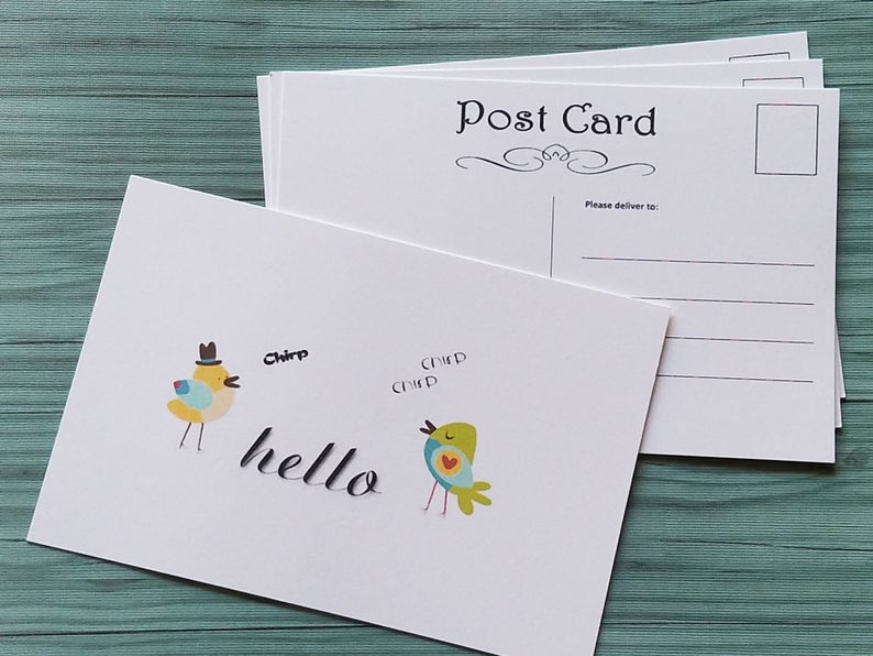 Hello Birdie Postcard Set