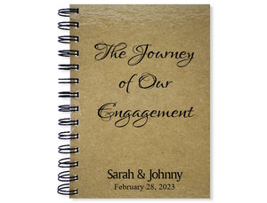 Journey of Our Engagement Personalized Journal
