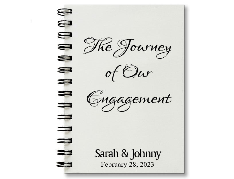 Journey of Our Engagement Personalized Journal