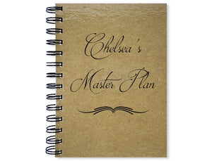 [Custom Name's] Master Plan Personalized Notebook