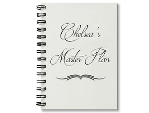 [Custom Name's] Master Plan Personalized Notebook